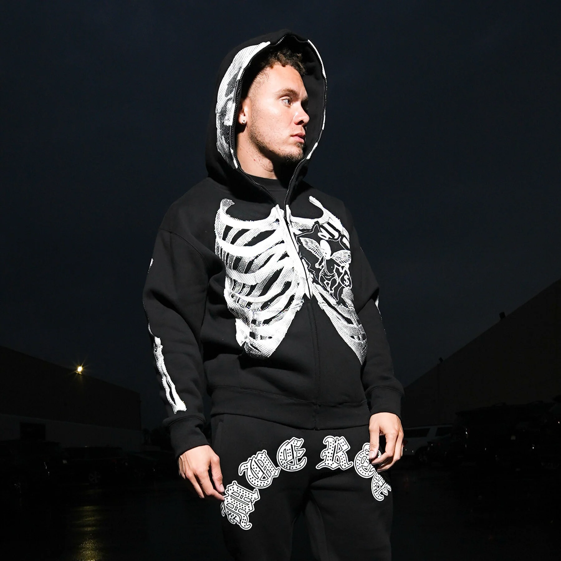 T3 HM Angel Cage Full Zip Hoodie