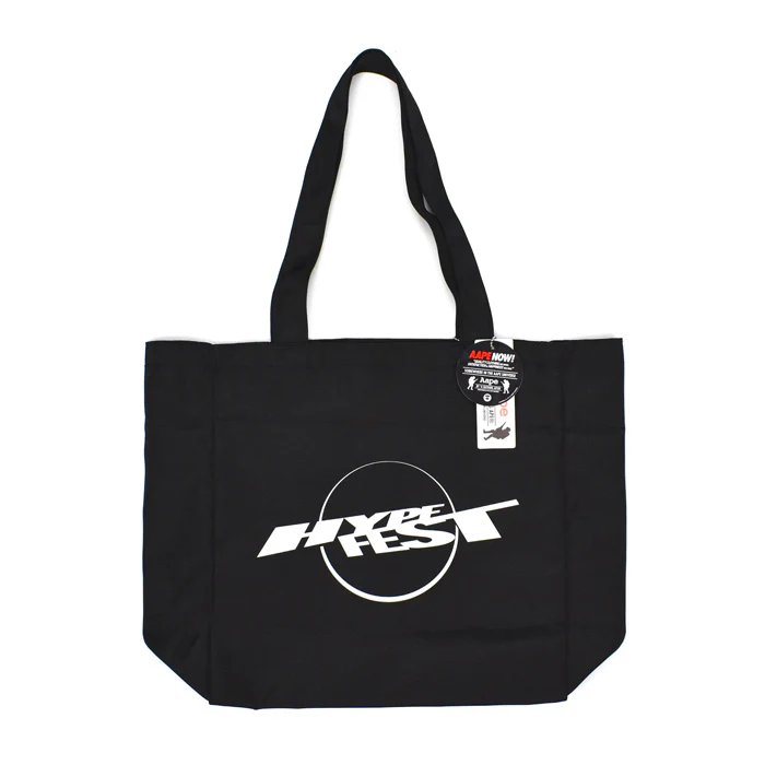 BAPE Hypefest 2018 Aape Logo Tote Bag- Black - Image 2