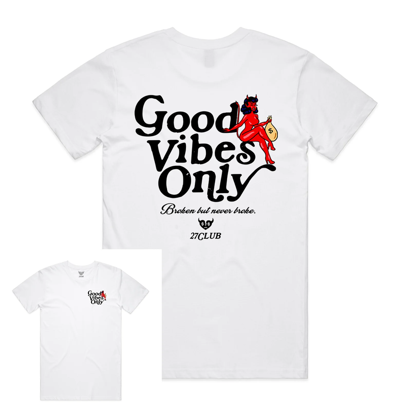 Good Vibes FRONT/BACK - Tee - Image 4