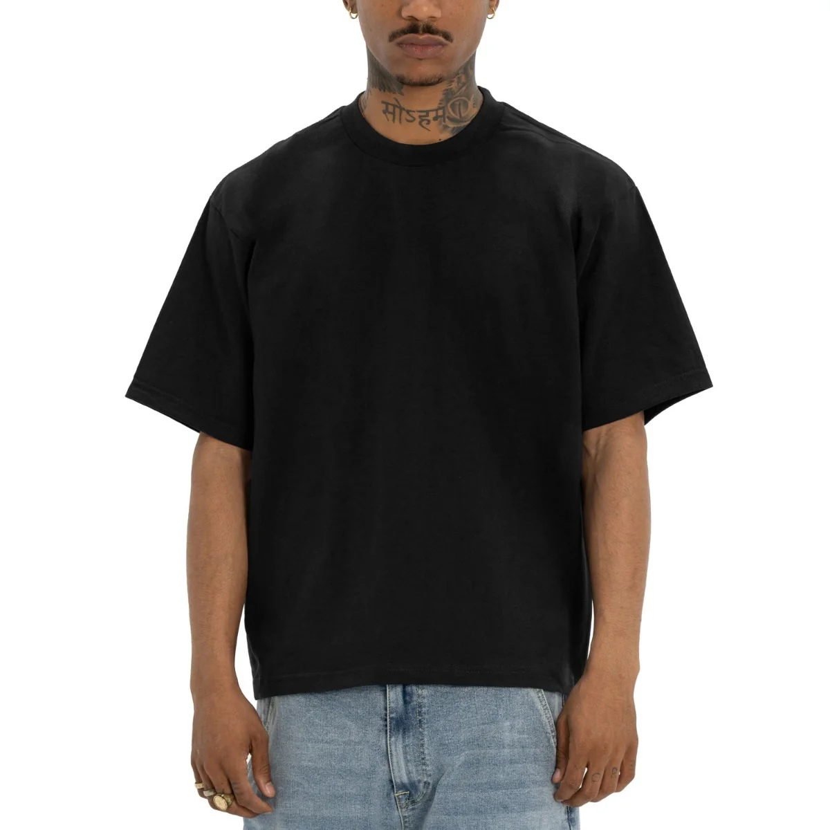 Pro Club Heavyweight Cotton T-Shirt -BLACK (Oversized Fit)
