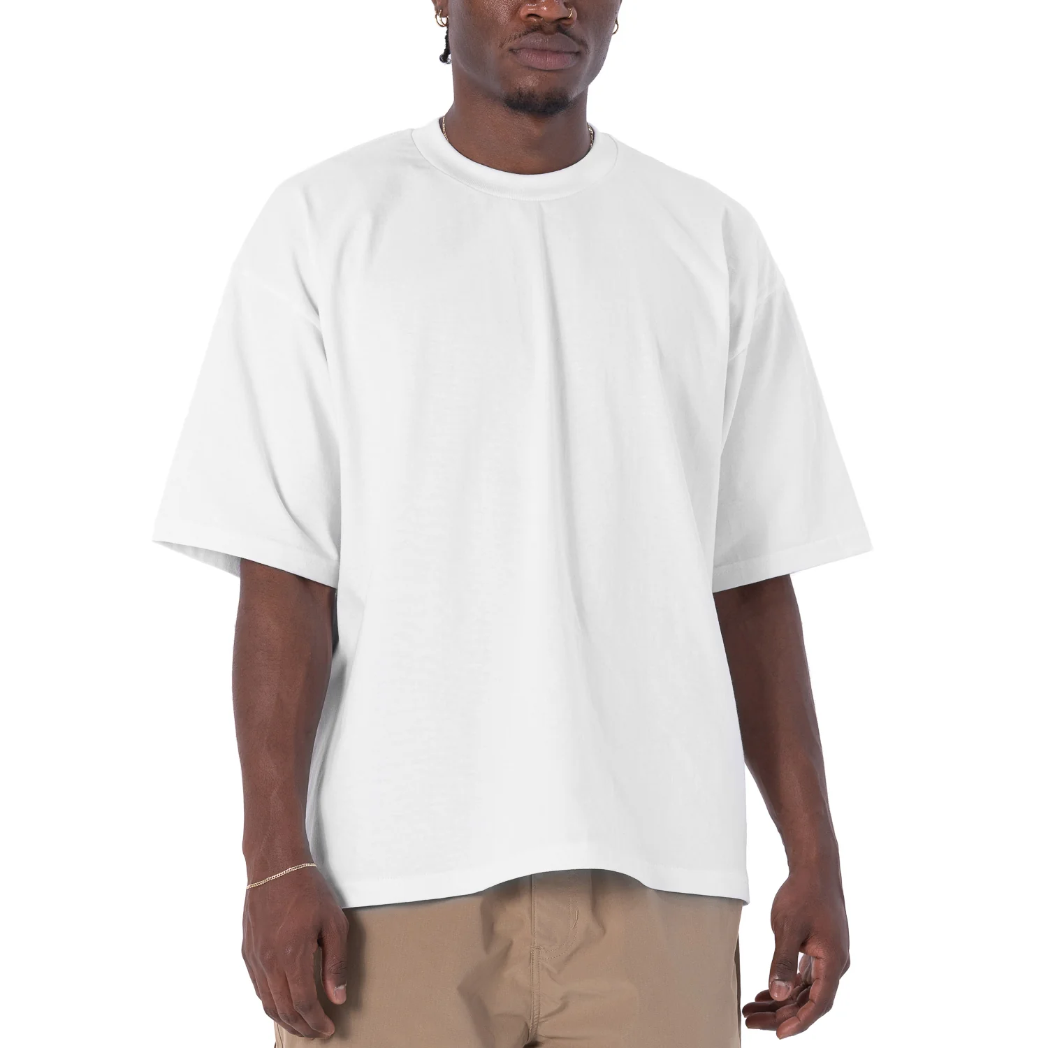 Pro Club Heavyweight Cotton T-Shirt -WHITE (Oversized Fit)