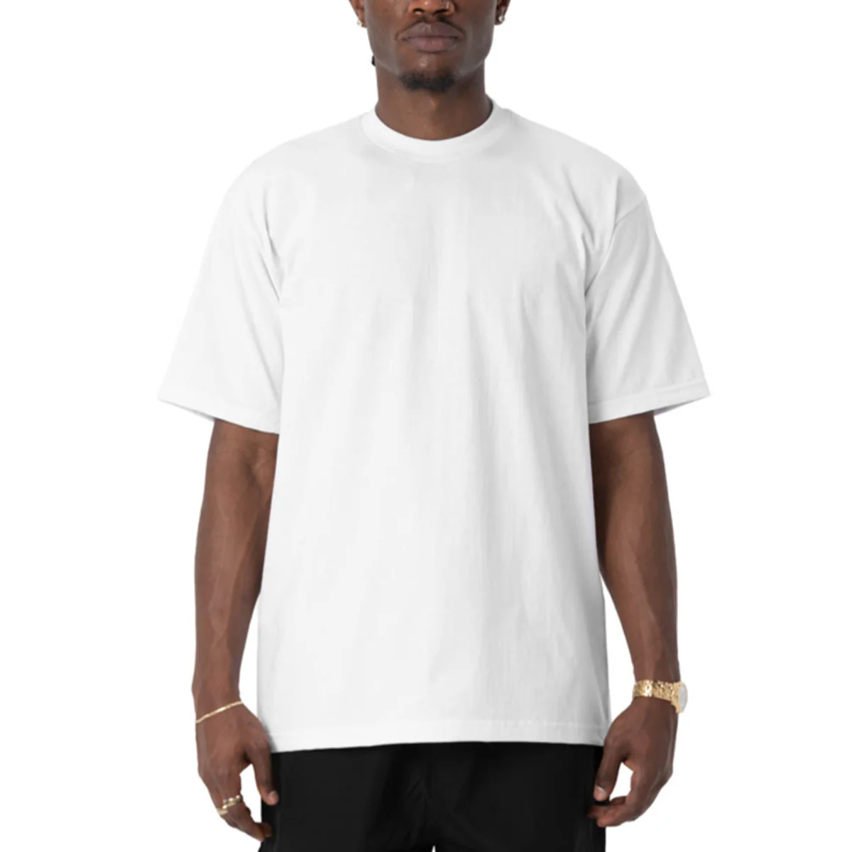 Pro Club Heavyweight Cotton T-Shirt -WHITE (Relaxed Fit)