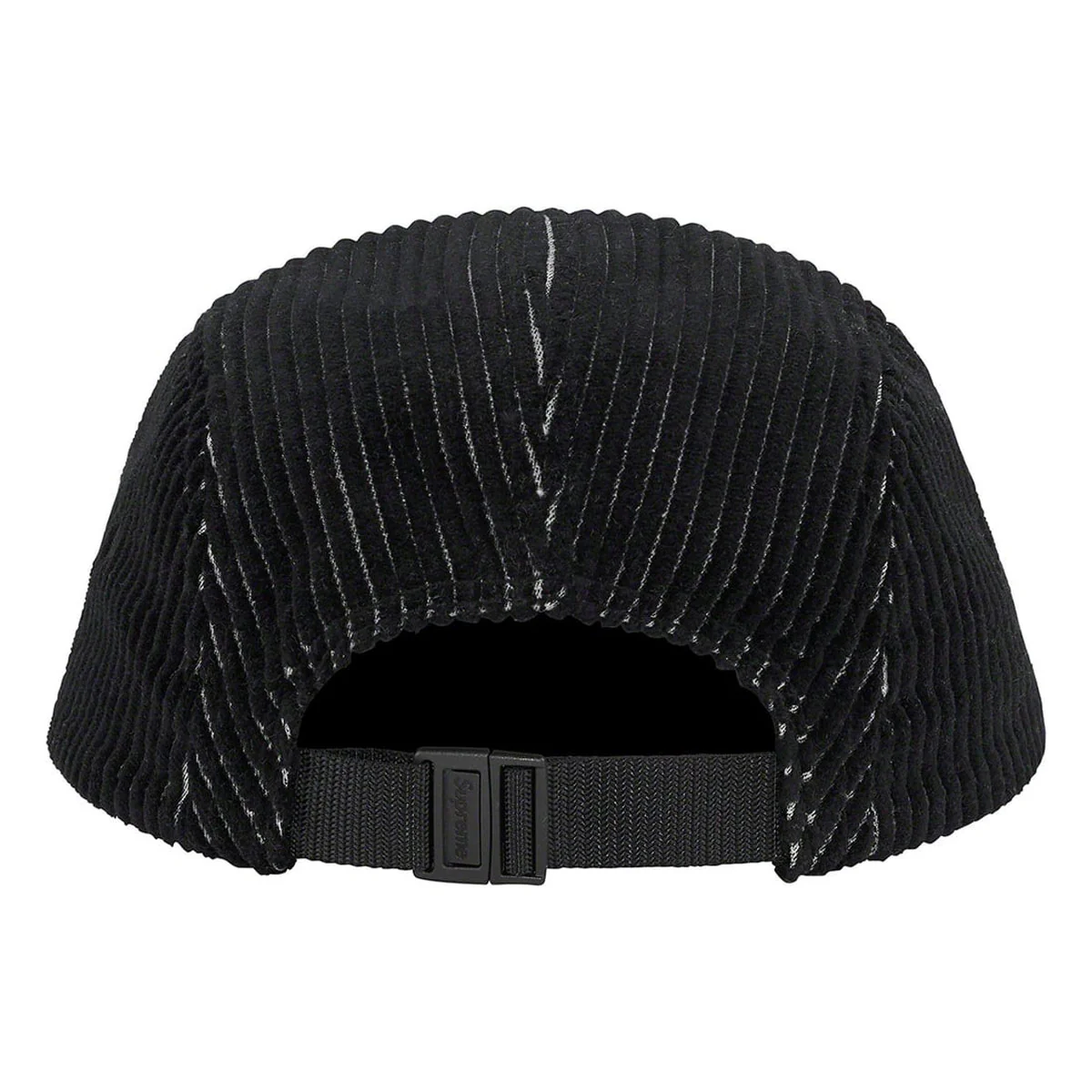 Supreme 2-Tone Corduroy Camp Cap- Black - Image 2
