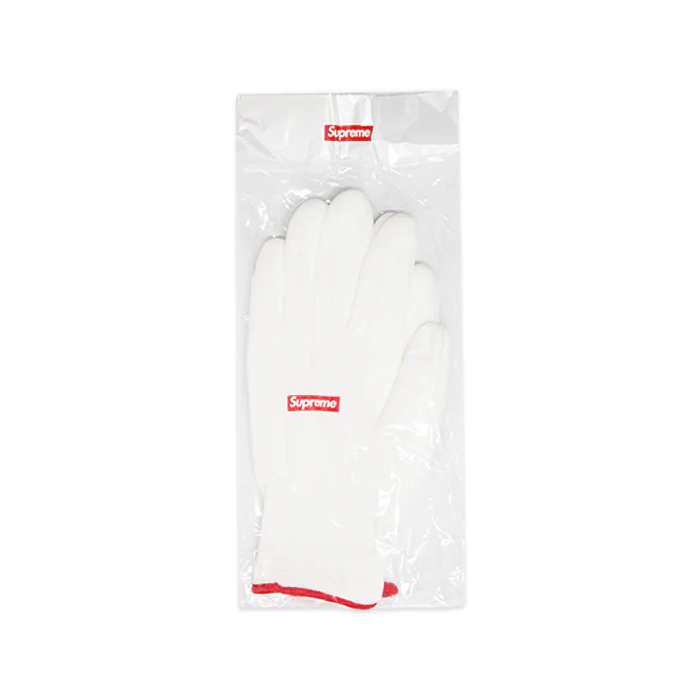 Supreme Rubberized Gloves- White
