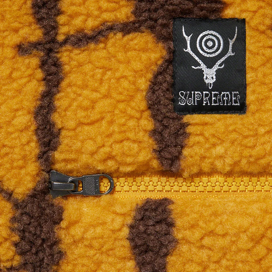 Supreme®/SOUTH2 WEST8 Fleece Jacket- Mustard - Image 3