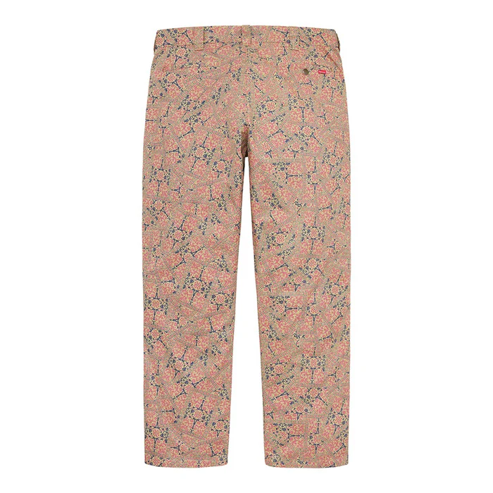 Supreme Work Pant (FW21)- Khaki Floral Cards - Image 2