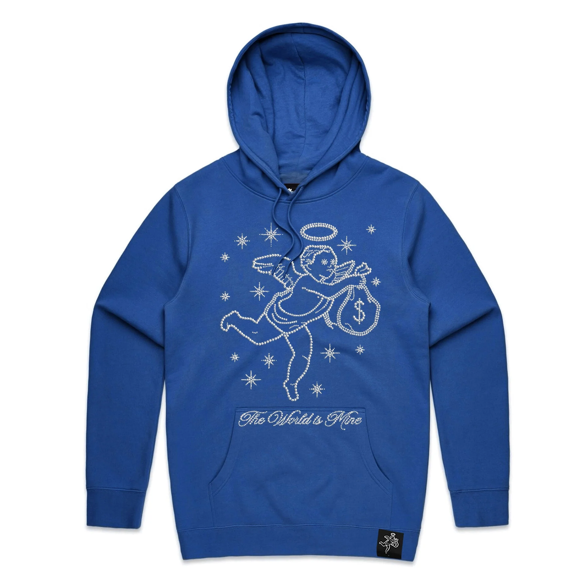 The World Is Mine Rhinestone Angel Hoodie - HW - Image 4